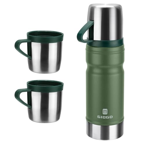 Vacuum Insulated Water Bottle Thermo Water Flask with Cup 680ml