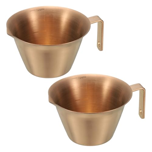 2 Pcs Stainless Steel Espresso Cup with Handle