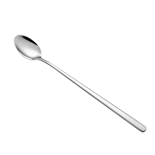 Ice Tea Spoon Set of 6 Stainless Steel Coffee Stirrers Spoons Cocktail Stir Sticks Spoons with Long Handle for Bar Coffee Cocktail (6 Count)