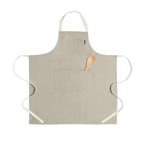100% Pure Linen Kitchen Apron