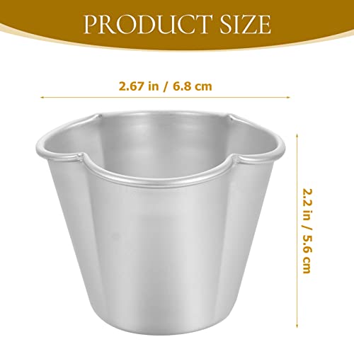 6Pcs Pudding Molds Aluminum Baking Cups Cupcake Mould Muffin Tin Nonstick Pudding Pan Egg Tart Molds Baking Tool for Kitchen Mini Pie Tins