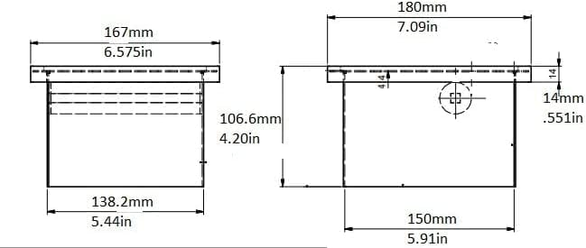 Stainless Steel Open Bottom Knock Box Chute with Rubber Bar