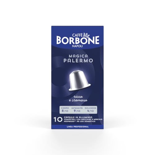 Magica Palermo Aluminum Capsules Compatible with Nespresso Original Machines (50 Count)