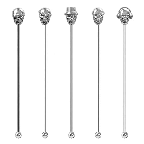 Skull Shape Swizzle Sticks
