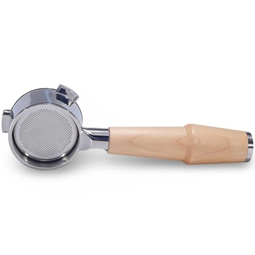 Bottomless Portafilter 54mm Breville Compatible Maple Handle