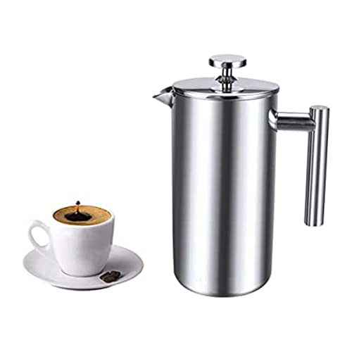 34oz French Press Coffee Maker Stainless Steel Double Wall