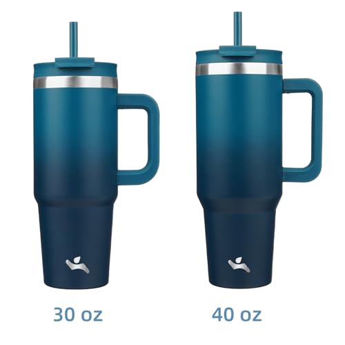 40 oz Insulated Tumbler Water Bottle with Handle