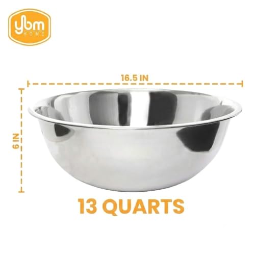 Ybmhome Heavy Duty Deep Quality Stainless Steel Mixing Bowl for Mixing Serving Cooking and Baking 1177