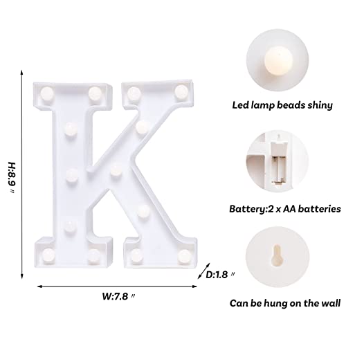 LED Letter Lights Sign Marquee Light Up Letters Sign for Night Light Wedding