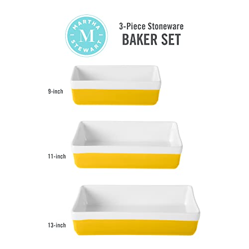 3 Piece Oven to Table Stoneware Bakeware Set