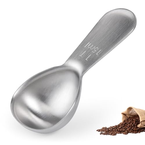 Stainless Steel 1 Tablespoon Coffee Scoop for Ground Coffee