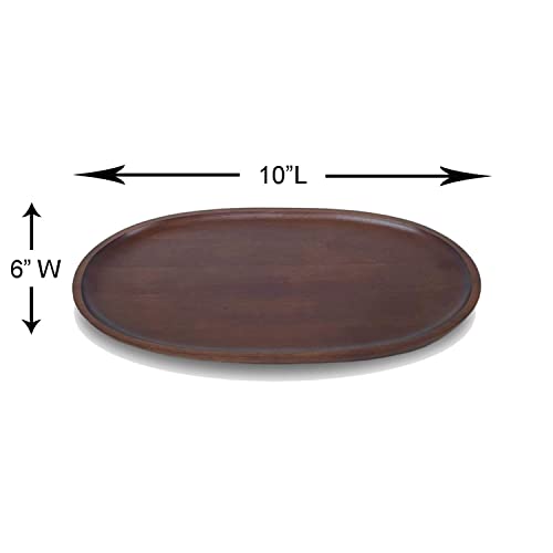 Woodard & Charles Wood Oval Serving Trays (4 Count)