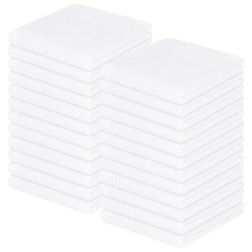 100% Cotton Waffle Weave Kitchen Dish Cloths 24 (24 Count)