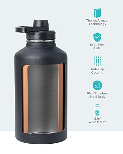 Half Gallon Water Jug Insulated Stainless Steel