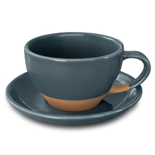 Mora Ceramic Latte Art Mug With Saucer