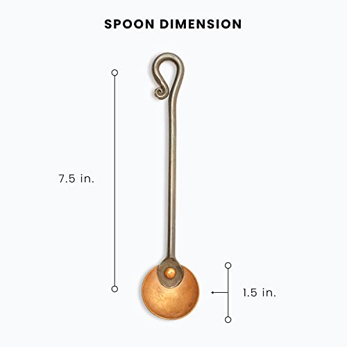 Copper and Steel Coffee Scoop