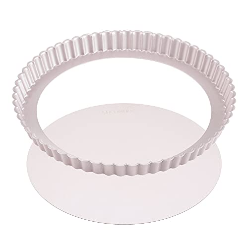11 Inch Round Tart Pan with Removable Loose Bottom