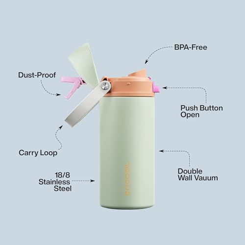 Insulated Water Bottle with Straw