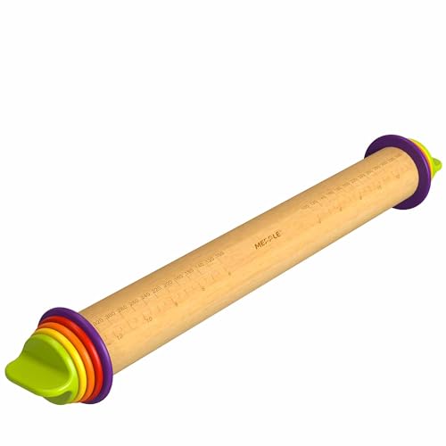 Rolling Pin with Thickness Rings