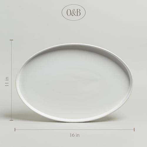 Over&Back Stackable Stoneware Serving Platter