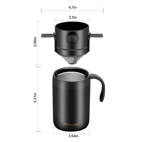 16oz Pour Over Coffee Maker