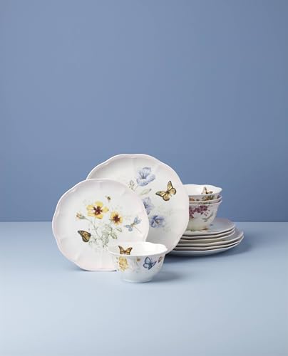 Butterfly Meadow Pink Porcelain 12 (12 Count)