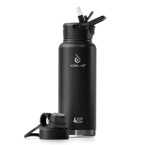 40oz Stainless Steel Insulated Bottle with 2 Leak