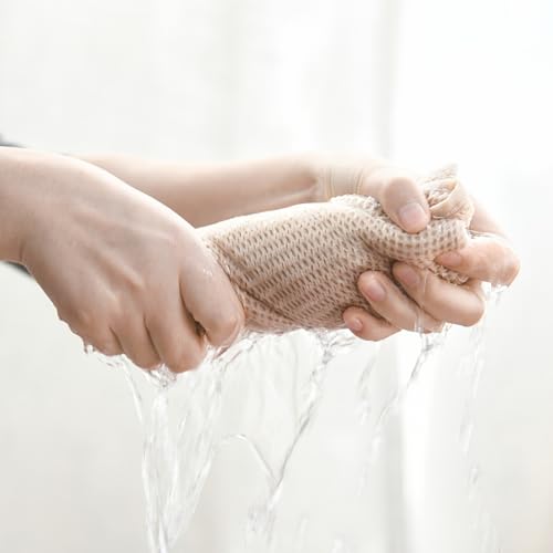 100% Cotton Beige Waffle Weave Kitchen Dish Cloths (6 Count)