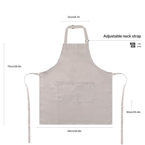 Kitchen Bib Chef Apron for Women Men