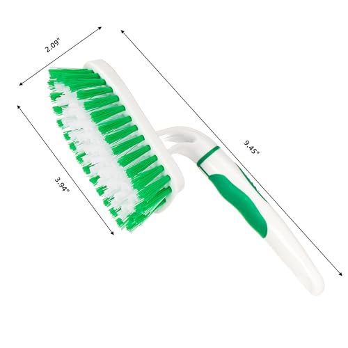 2 Pack Scrub Brush for Cleaning with Long Handle (2 Count)