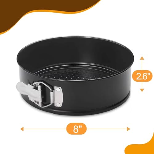 8 Inch Non stick Springform Pan with Removable Bottom