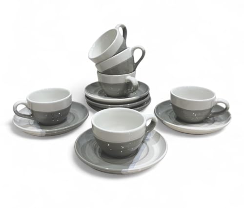 2 Ounce Espresso Cups with Saucers (6 Count)