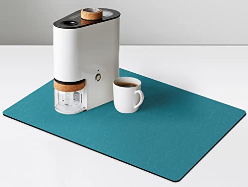 Coffee Mat Hide Stain Rubber Backed Absorbent Dish Drying Mat for Kitchen Counter