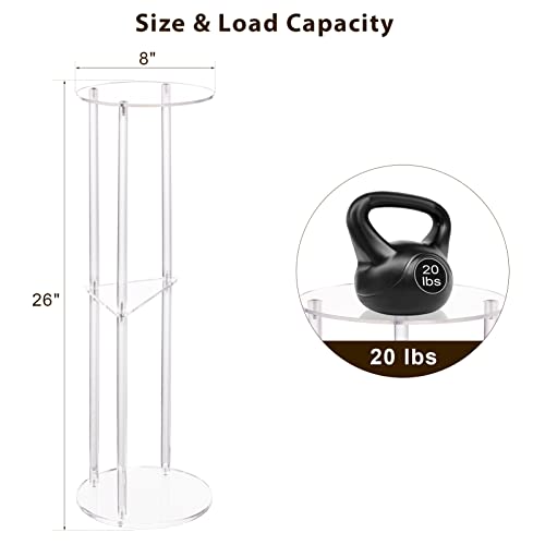 Clear Acrylic Drink Table for Small Spaces