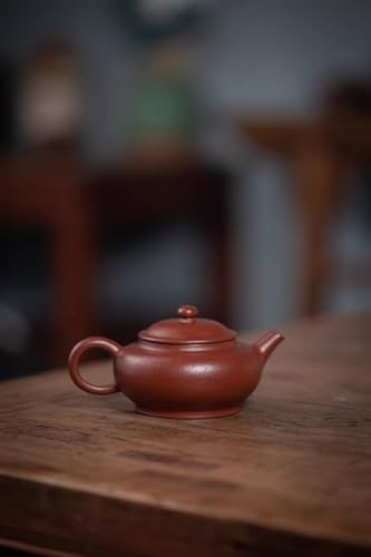120cc chinese Yixing Handmade Zisha Da Hong Pao Clay teapot ""Bian Pan"" Gongfu Tea Pot teaworldsupply