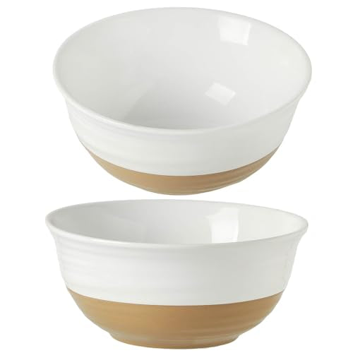 Large Ceramic Serving Bowls Set of 2 (2 Count)
