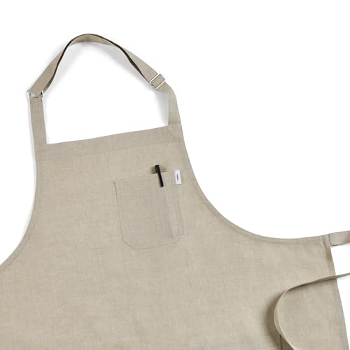 100% Pure Linen Apron Natural Adjustable