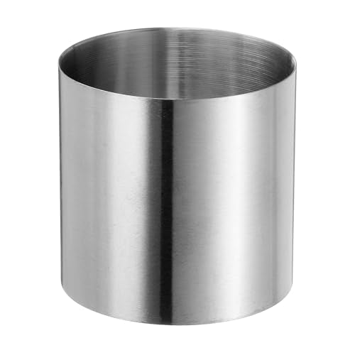 Round Cake Ring 2 x 2 Inch Seamless Stainless Steel Pastry Mousse Dessert Ring Mirror Coating for Baking Cooking Making Tool