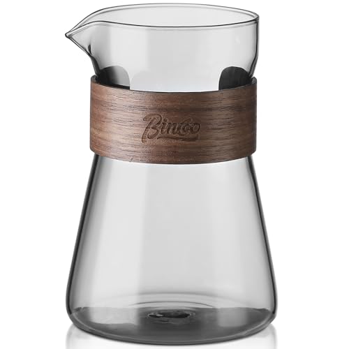 16 oz Glass Coffee Carafe with Wood Heat