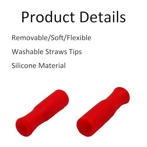 8Pcs Silicone Straw Tips
