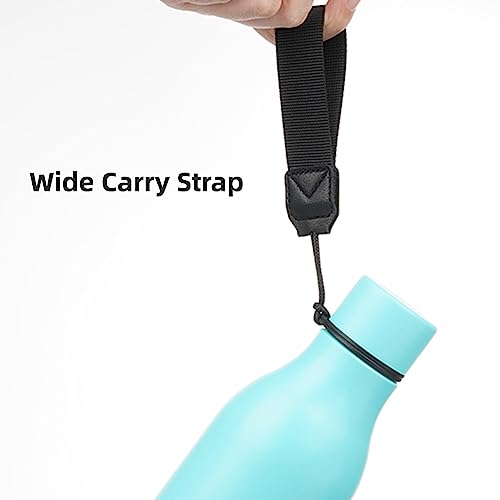 18 oz Insulated Stainless Steel Metal Water Bottle with Strap