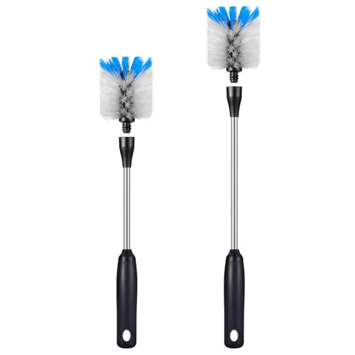 Stainless Steel Bottle Brush with Replaceable Head (2 Count)