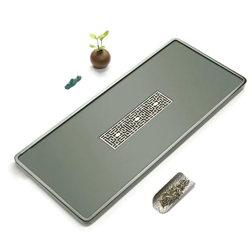 Tea Set Natural Tianluo Green Stone Tea Tray Original Stone Whole Rare Stone Household Simple Tea Table Kung Fu Tea Tray Chinese Tea Set