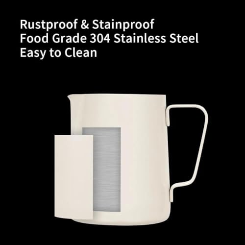 12oz Milk Frothing Pitcher Stainless Steel Espresso Steaming Jug