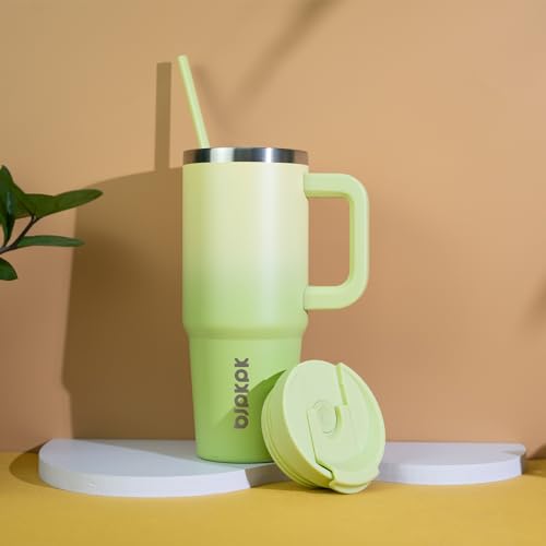 30 oz Insulated Tumbler with Handle & Straw
