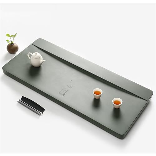Tea Set Natural Tianluo Green Stone Whole Piece Of Raw Stone Household Simple Handmade Stone Tea Tray Kung Fu Tea Tray Sea Set Chinese Tea Set