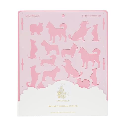 Dog Pattern Large Cake and Baking Decorating Stencil