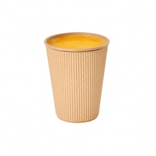 Ripple Wall Coffee Cup 500 Count 12 Ounce Insulated Hot Beverage Cup Disposable Non