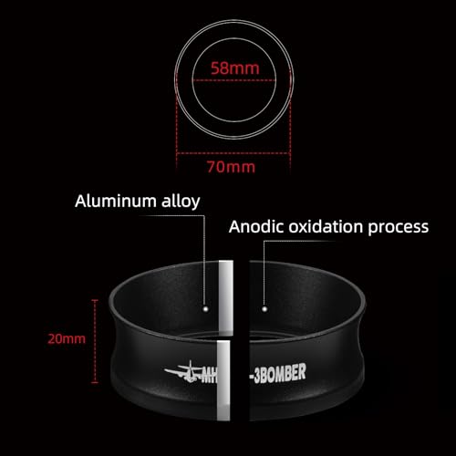 58mm Espresso Dosing Funnel Magnetic Coffee Dosing Ring Portafilter Funnel Barista Tools Compatible with 58MM Portafilter DR5546B