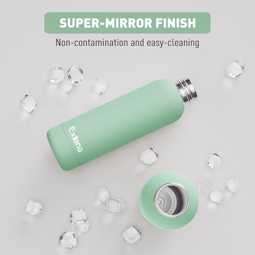 Slim Insulated Water Bottles for Travel 18oz with Clip